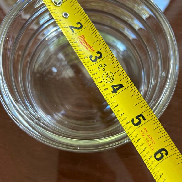 Vintage Heavy Clear Ribbed Glass Wine Bottle Holder, Wine Coaster - Picture 8 of 8